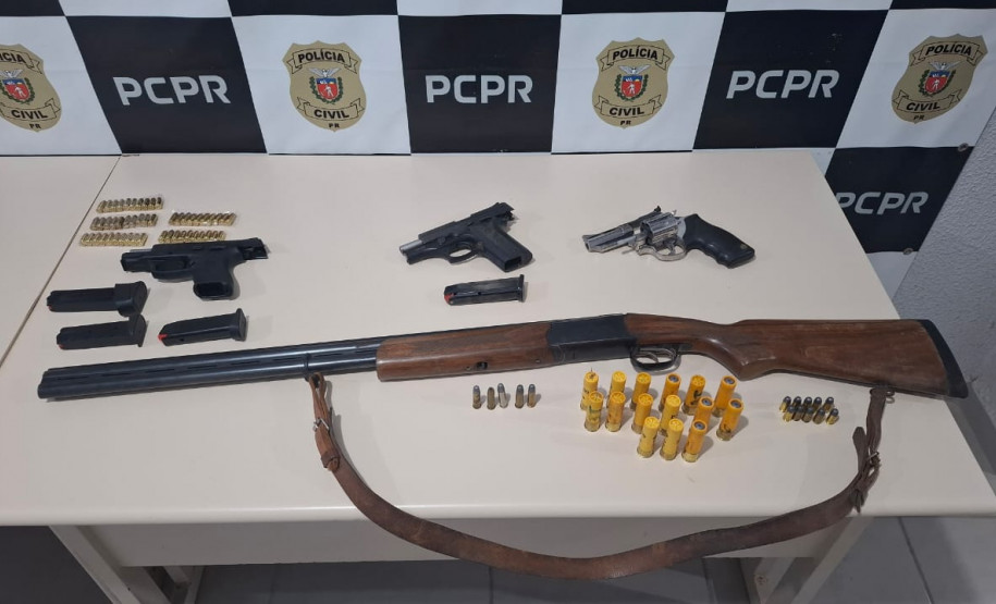 PCPR prende dois homens por posse irregular de arma de fogo em Piraí do Sul