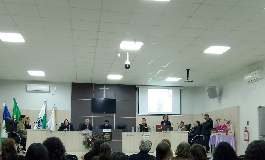 PCPR participa de evento contra violência doméstica em Saudade do Iguaçu