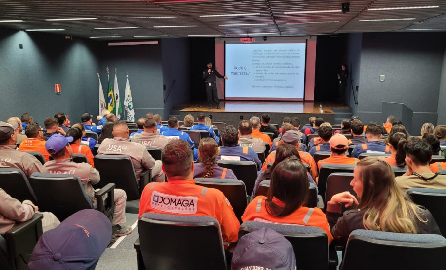 PCPR realiza palestra sobre combate à violência contra a mulher em Araucária