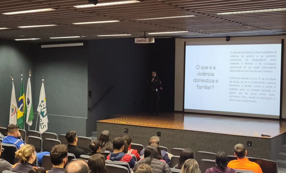 PCPR realiza palestra sobre combate à violência contra a mulher em Araucária