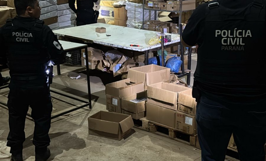 PCPR apreende diversos itens no âmbito da Operação SINERGIA III em Maringá e Sarandi