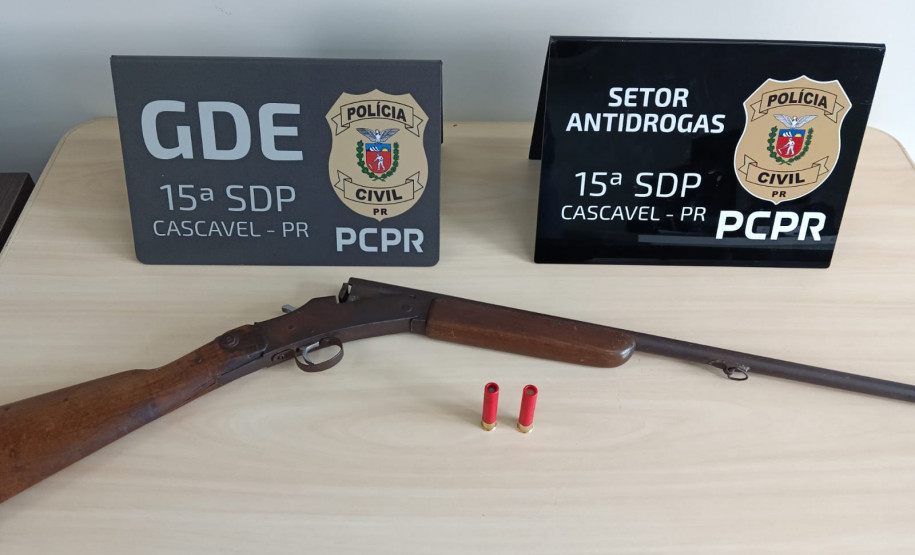 PCPR prende homem em flagrante por posse irregular de arma de fogo em Cascavel