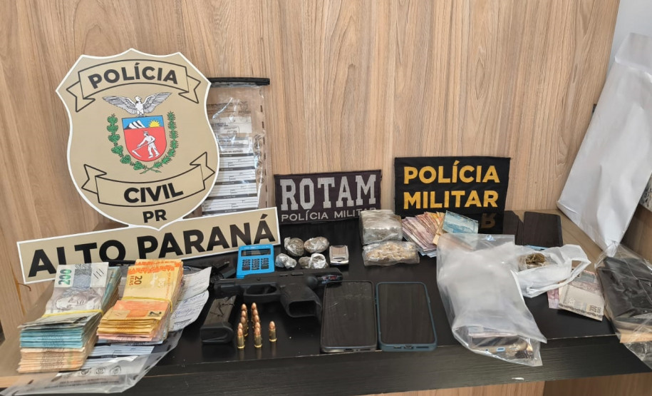 PCPR e PMPR prendem seis pessoas em operação integrada contra o tráfico em Alto Paraná