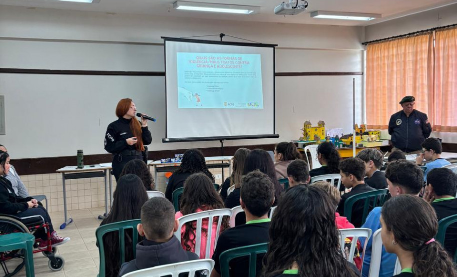 PCPR leva palestra sobre cyberbullying a estudantes em Bocaiúva do Sul