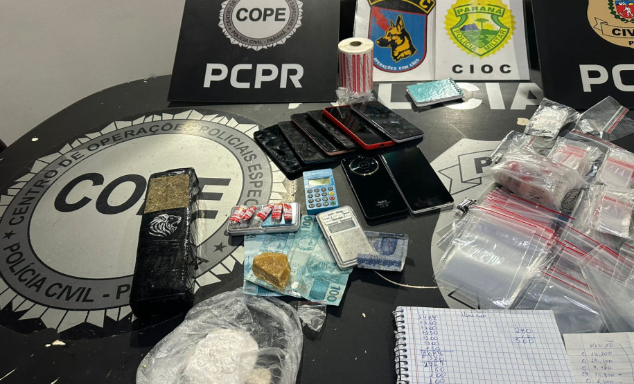 PCPR e PMPR prendem casal em flagrante por tráfico de drogas em Tijucas do Sul