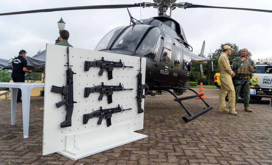 Estado investe R$ 116 milhões em helicópteros, fuzis, viaturas e tecnologia para forças de segurança