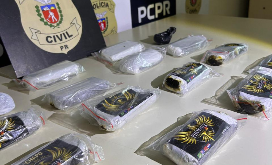 PCPR e GCM prendem homem em flagrante e apreendem 3 quilos de haxixe em Ponta Grossa