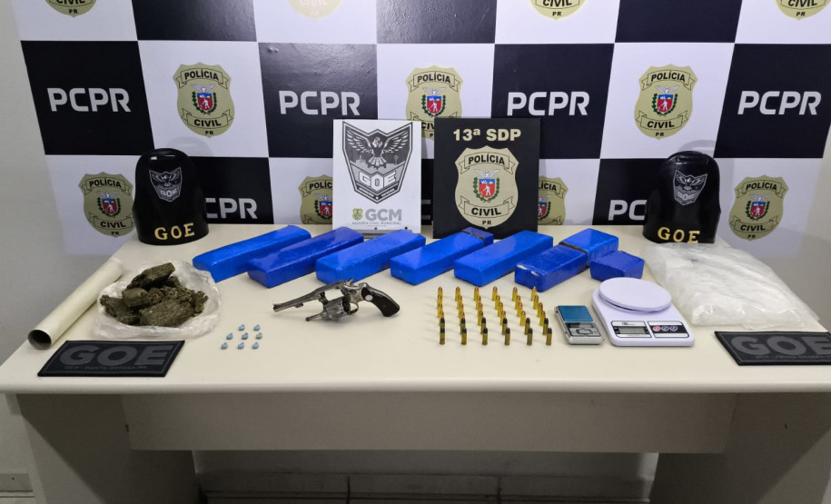 PCPR, PMPR e GCM localizam depósito de drogas, armas e munições em Ponta Grossa