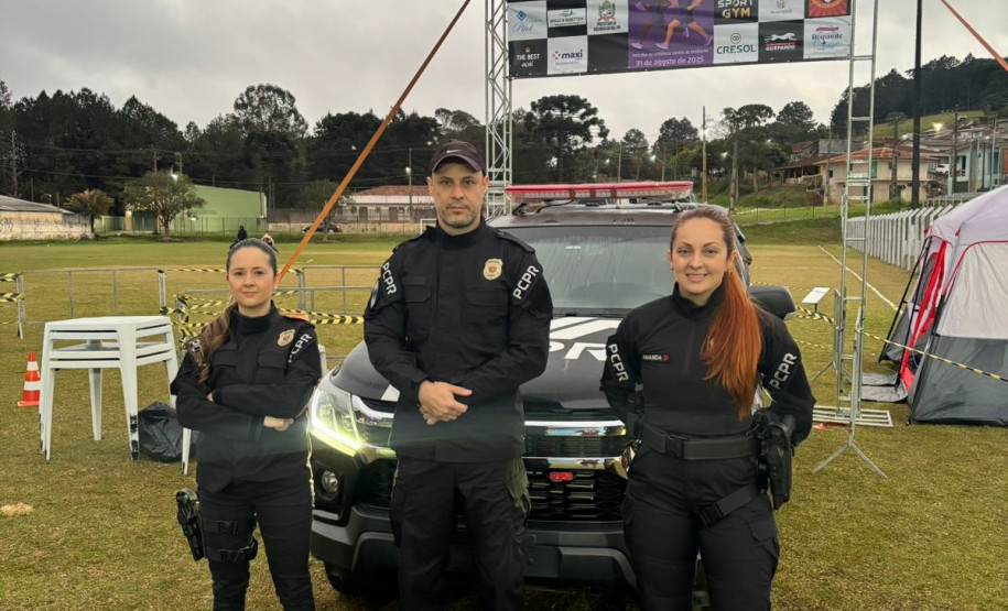 PCPR realiza segurança durante a corrida do combate a violência da mulher em Bocaiúva do Sul
