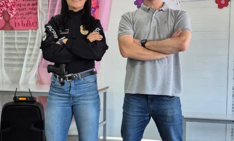 PCPR promove palestra em escola sobre conscientização sobre violência contra mulher em Foz do Iguaçu