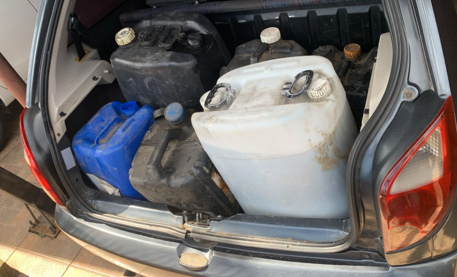 PCPR prende homem em flagrante por furtar 109 litros de combustível em Curitiba