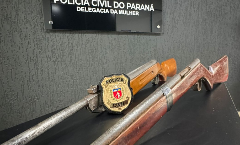 PCPR apreende duas espingardas durante cumprimento de mandado em Campo Mourão