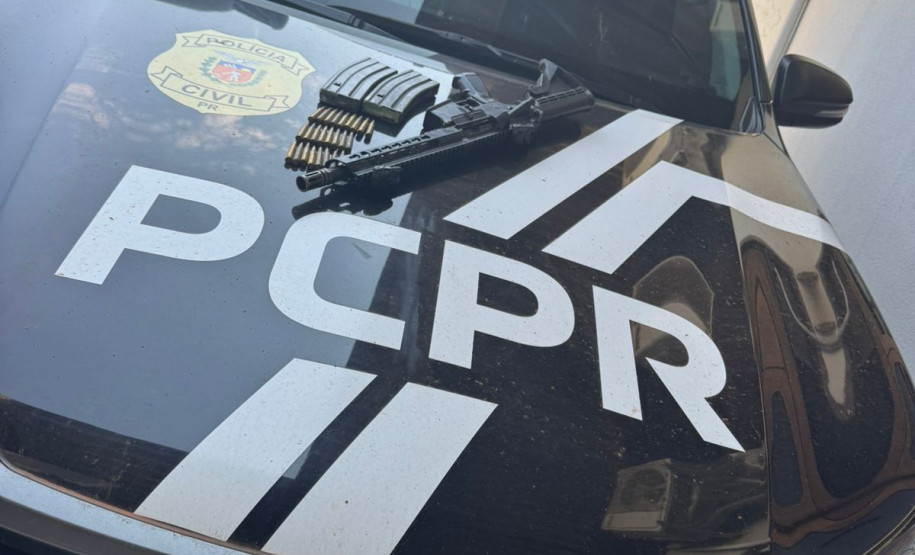PCPR, PMPR e GCM apreendem fuzil durante ação em Arapongas