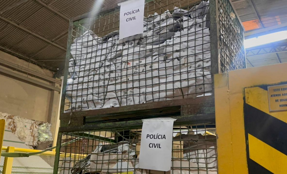 PCPR elimina cerca de 5 toneladas de documentos arquivados em delegacia da Capital e Região Metropolitana