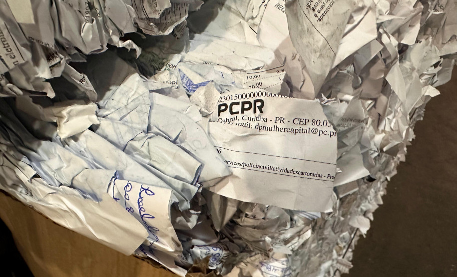 PCPR elimina cerca de 5 toneladas de documentos arquivados em delegacia da Capital e Região Metropolitana