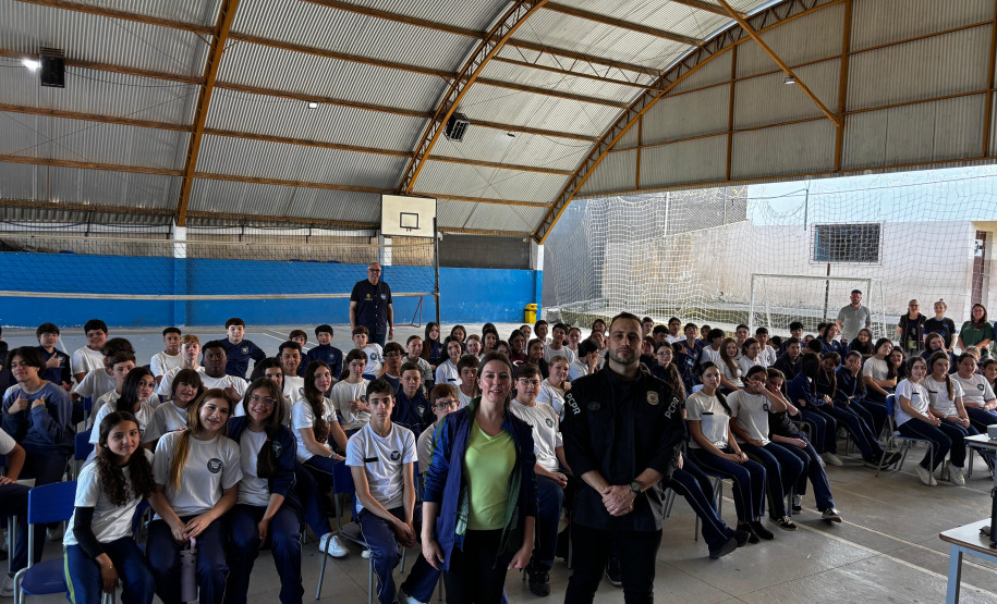PCPR realiza palestra em Colégio Cívico-Militar de Palmeira