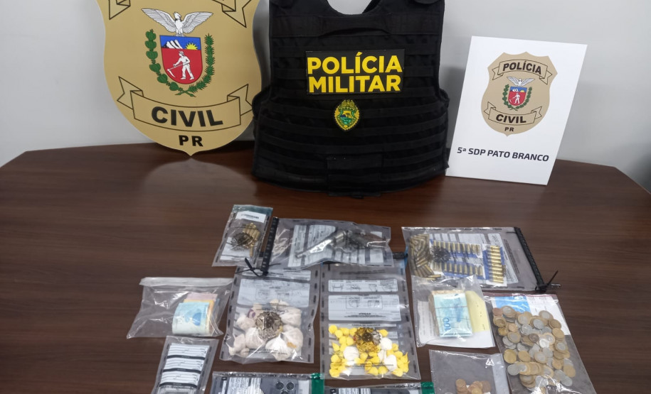 PCPR prende homem em flagrante por tráfico de drogas em posse irregular de arma de fogo em Vitorino