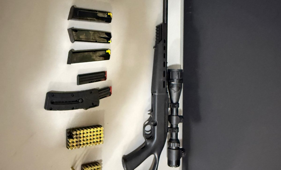 PCPR apreende armas de fogo durante investigação de violência doméstica em Nova Londrina