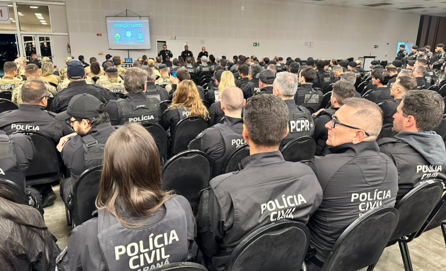 Polícias do Paraná desarticulam grupo criminoso e realizam 43 prisões em nove cidades