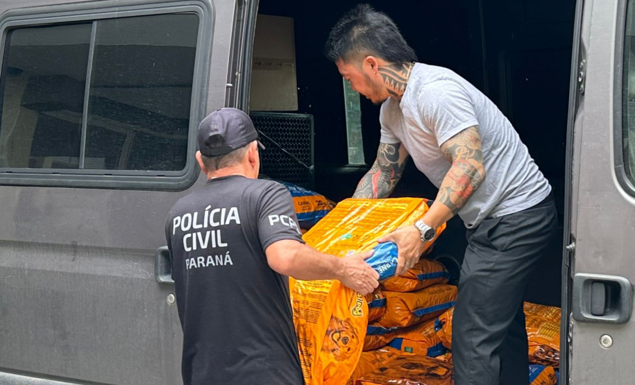 PCPR acompanha entrega de rações arrecadadas na XVIII Corrida da Instituição