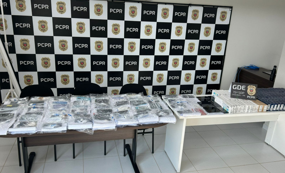 PCPR promove devolução de 600 celulares recuperados em Curitiba e Cascavel
