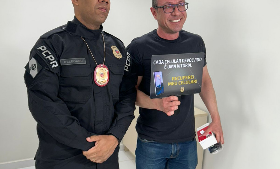 PCPR promove devolução de 600 celulares recuperados em Curitiba e Cascavel