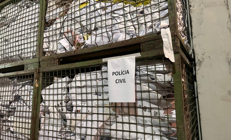 PCPR elimina cerca de 5 toneladas de documentos arquivados em delegacia da Capital e Região Metropolitana