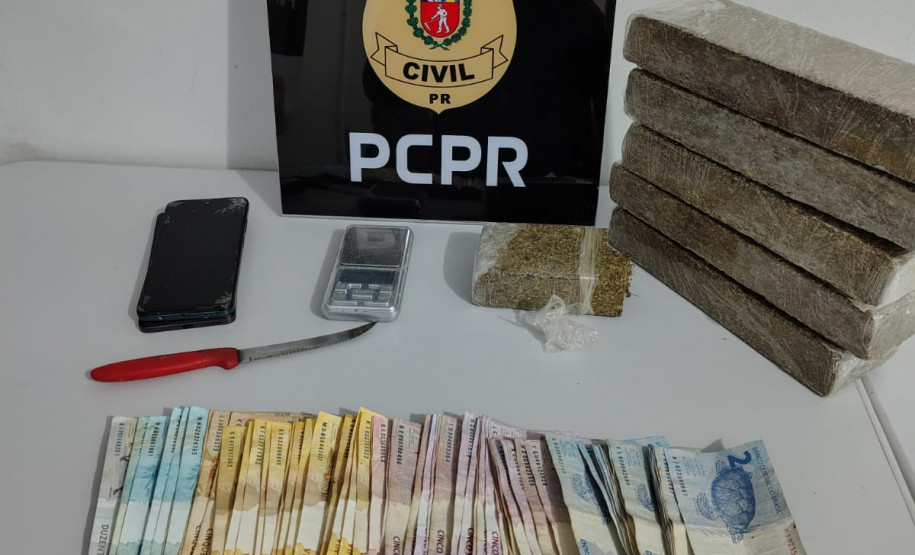 PCPR prende mulher e apreende adolescente por tráfico de drogas em São Mateus do Sul