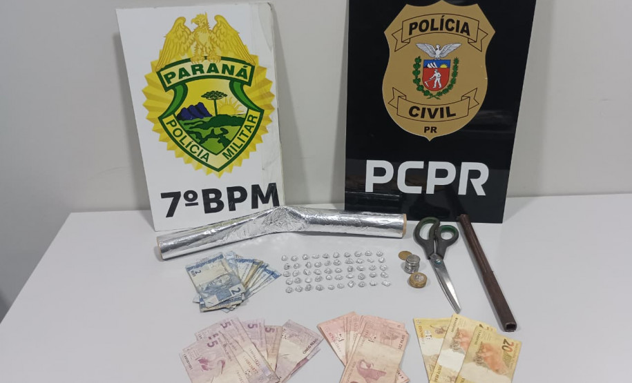 PCPR e PMPR prendem duas pessoas em flagrante por tráfico e associação ao tráfico de drogas em Rondon