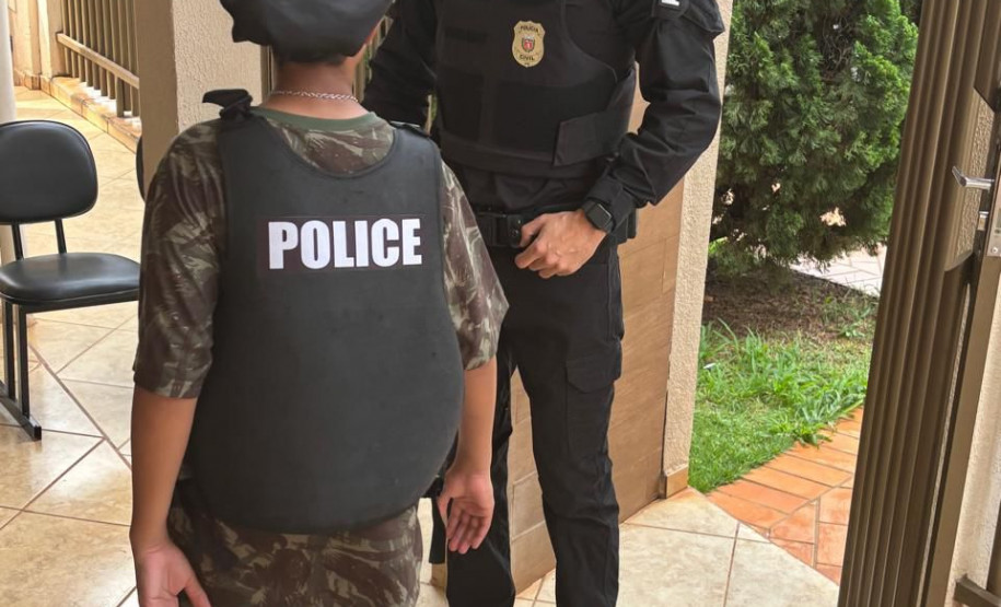 PCPR realiza sonho de menino com visita especial em Iretama