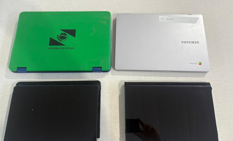 PCPR recupera tablets e notebooks desviados em crime de peculato em Arapoti