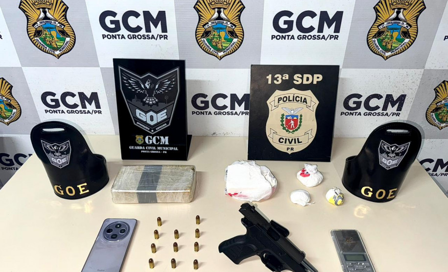 PCPR e GCM prendem homem por  roubo e tráfico de drogas em Ponta Grossa