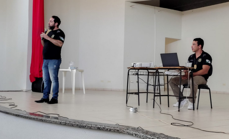 PCPR realiza palestra sobre prevenção ao uso de drogas em escola de Cidade Gaúcha