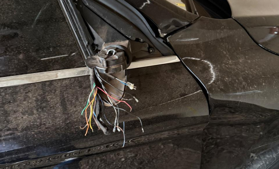 PCPR apreende veículo envolvido em acidente ocorrido na BR-277