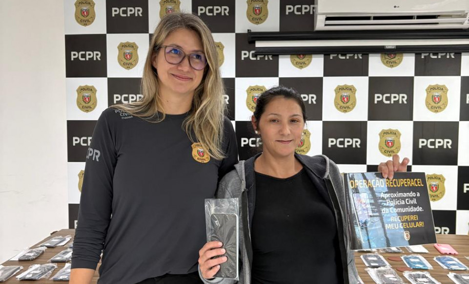 PCPR restitui 41 celulares que recuperados pelo projeto RecuperaCel em Paranaguá