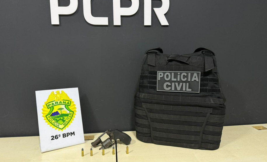 PCPR, PMPR e PPPR prendem homem em flagrante por lesão corporal e porte ilegal de arma de fogo em Ortigueira