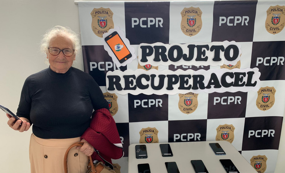 PCPR realizou a devolução de aparelhos celulares furtados em São Mateus do Sul