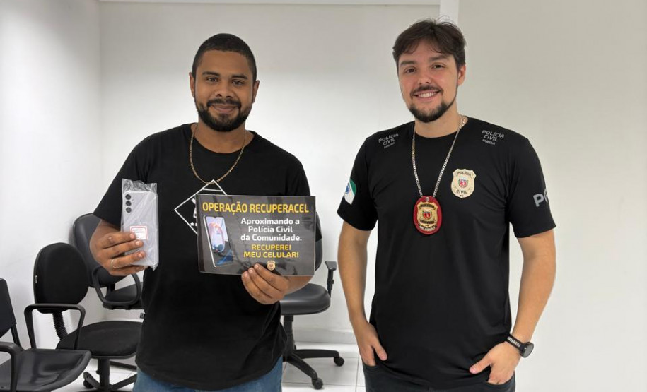 PCPR restitui 41 celulares que recuperados pelo projeto RecuperaCel em Paranaguá