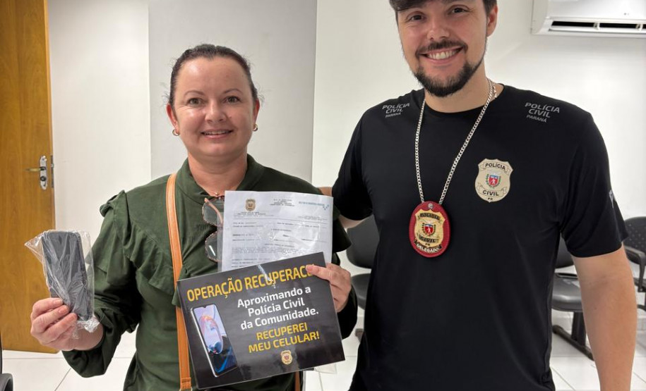 PCPR restitui 41 celulares que recuperados pelo projeto RecuperaCel em Paranaguá