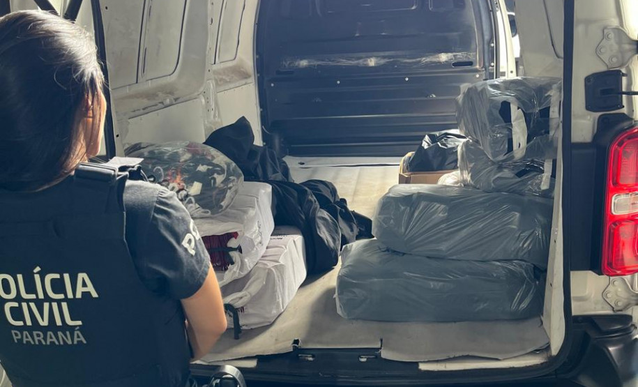 PCPR apreende materiais que seriam utilizados na falsificação de bonés em Apucarana