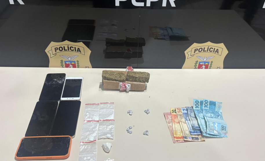 PCPR e GCM prende casal durante operação contra o tráfico de drogas em Arapoti