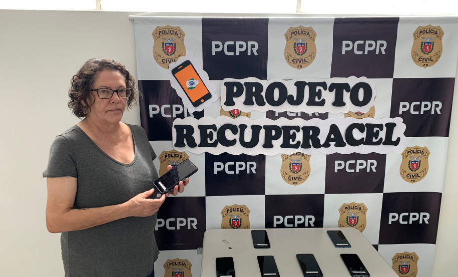 PCPR realizou a devolução de aparelhos celulares furtados em São Mateus do Sul