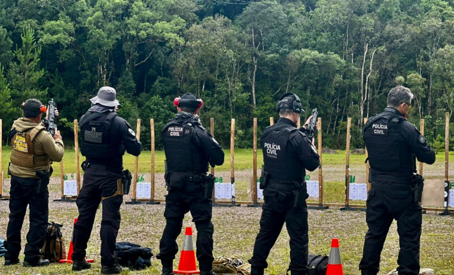 PCPR prepara servidores para o uso de fuzis durante o Verão Maior Paraná