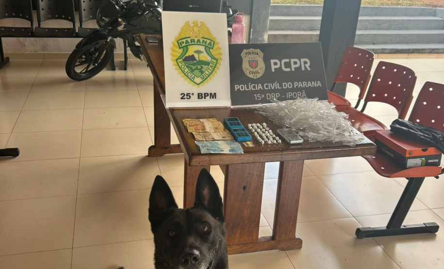 PCPR e PMPR prendem homem em flagrante por tráfico de drogas em Iporã