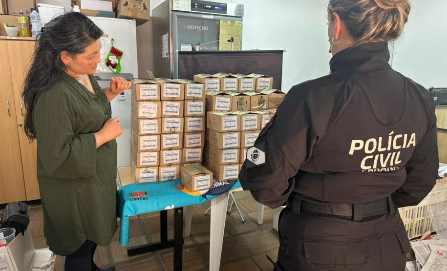 PCPR e PMPR entregam mais de mil unidades de cetamina apreendida à Secretaria Municipal do Meio Ambiente de Curitiba