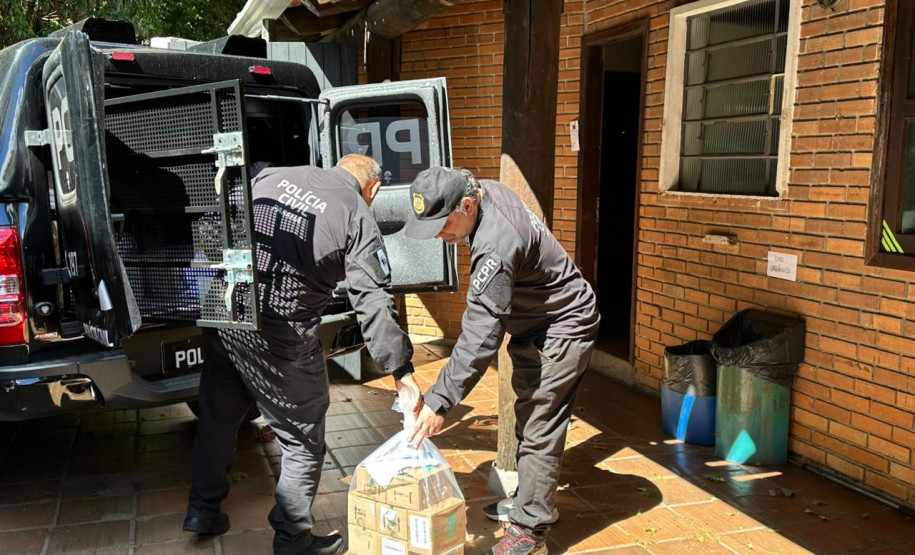 PCPR e PMPR entregam mais de mil unidades de cetamina apreendida à Secretaria Municipal do Meio Ambiente de Curitiba