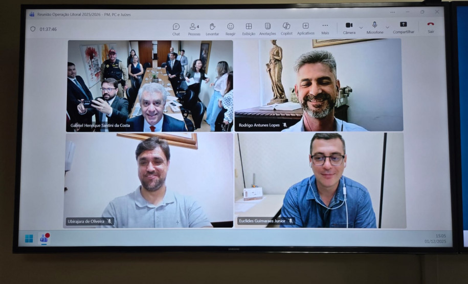 PCPR participa de reunião para alinhamento do Verão Maior Paraná no TJPR