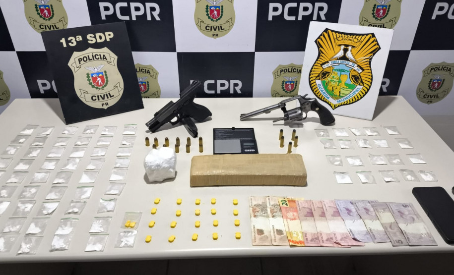 PCPR e GCM prendem cinco pessoas durante operação contra o tráfico de drogas e um caso de homicídio em Ponta Grossa