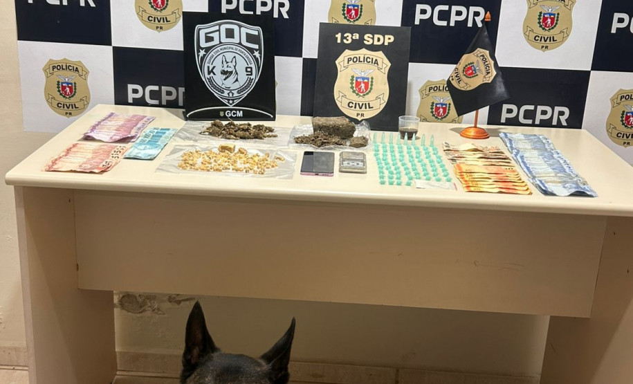 PCPR e GCM prendem em casal em flagrante por tráfico de drogas em Ponta Grossa