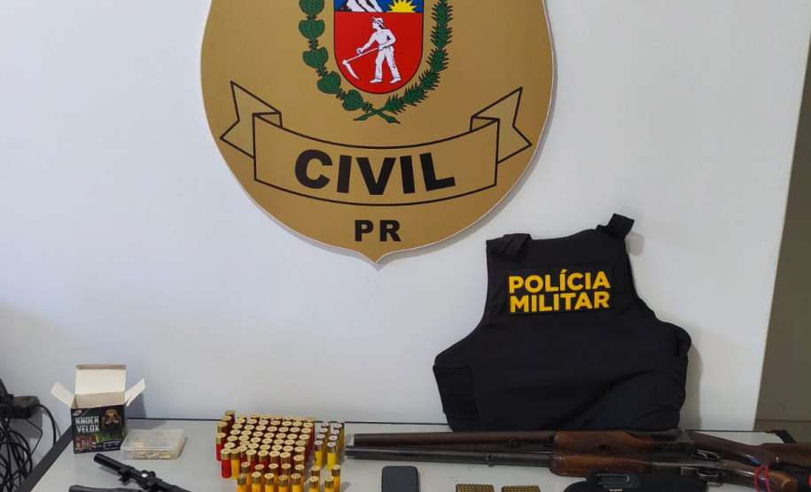 PCPR e PMPR prendem dois homens em flagrante e apreendem itens de caça ilegal durante operação em Terra Boa